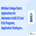 Mithibai College Starts Applications for Admission to BA/ B.Com/ B.Sc Programs, Application Closing on November 11; Apply Now!